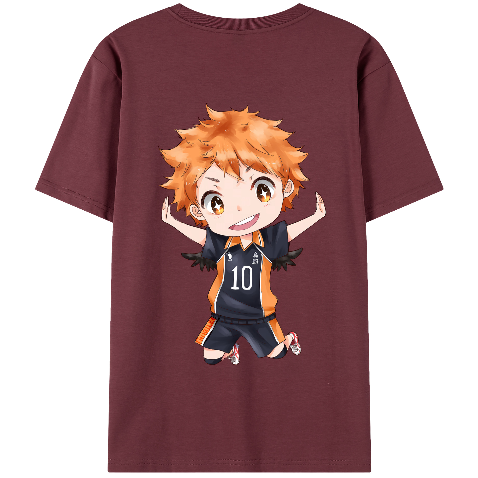 （画像用） ハイキュー!! Haikyu!! 綿100％半袖Tシャツ（背面プリント）
